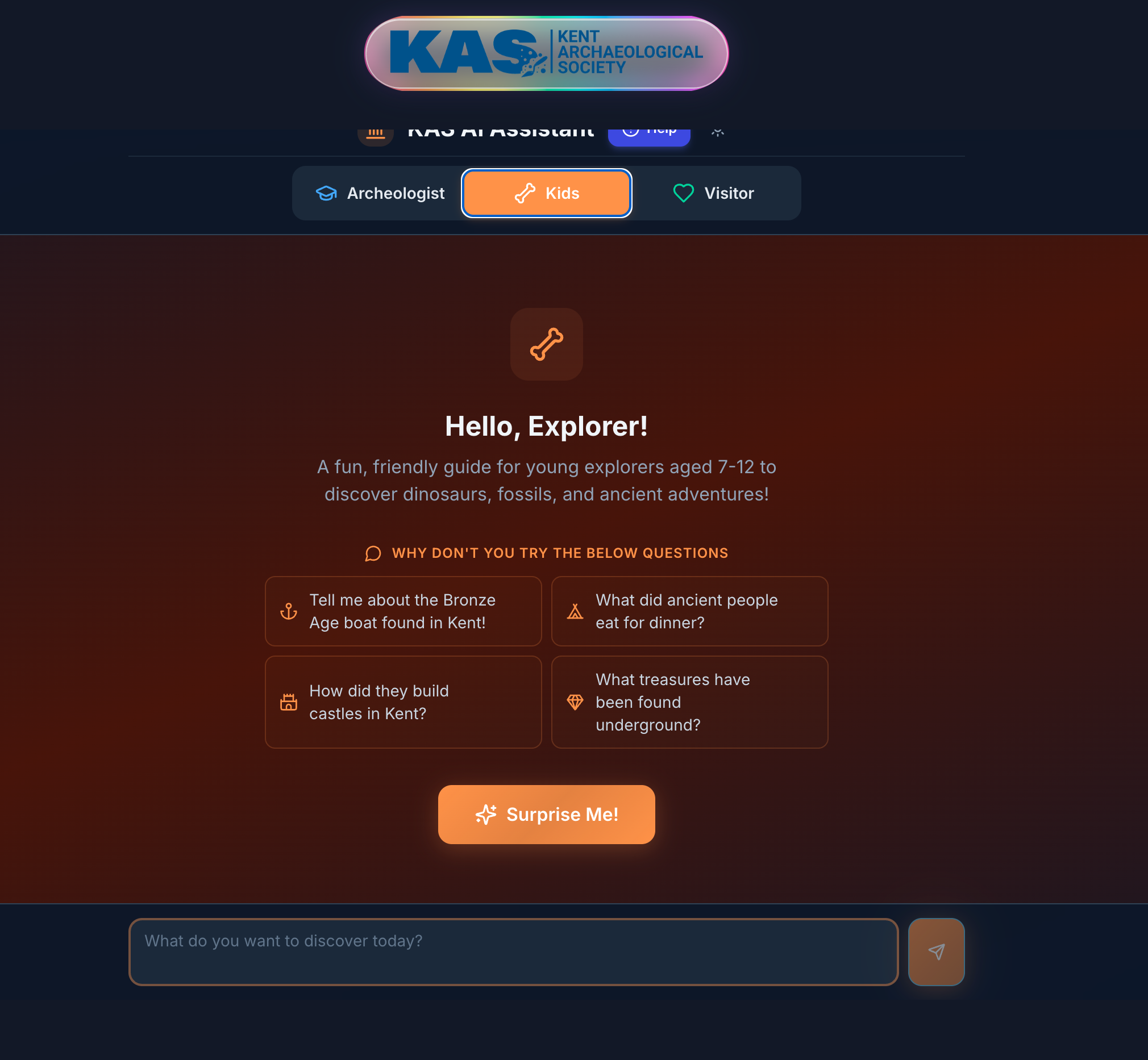 Kent Archaeological Society AI Assistant built in Replit